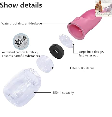 قمقمه پرتابل آب و غذا حیوانات خانگی 3 قمقمه پرتابل آب و غذا حیوانات خانگی