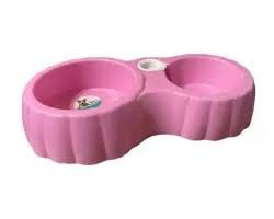 ظرف دوقلو آب و غذا بطری خور